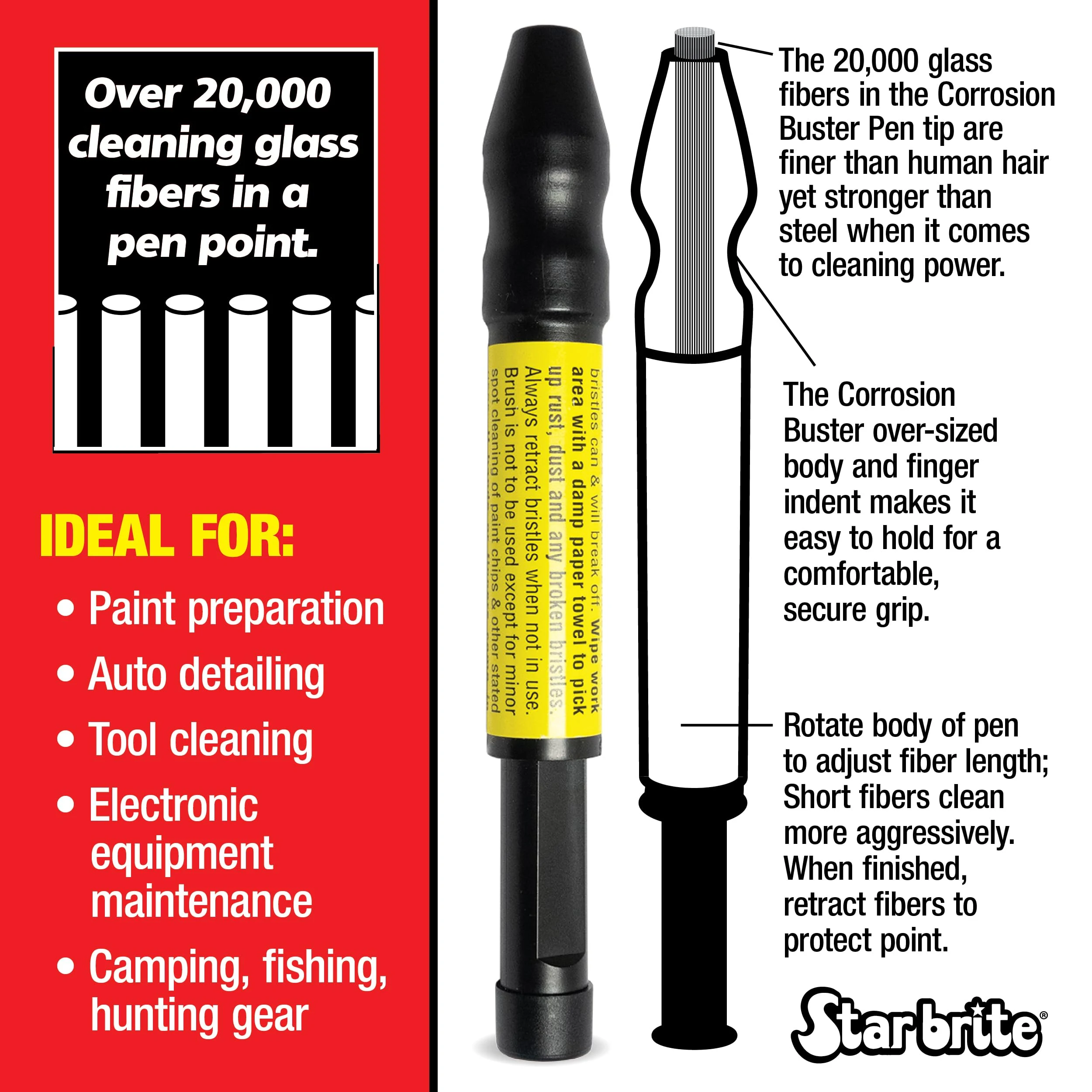 STAR BRITE Corrosion Buster Pen - Rust & Corrosion Removal Tool product photo, view 5 of 6
