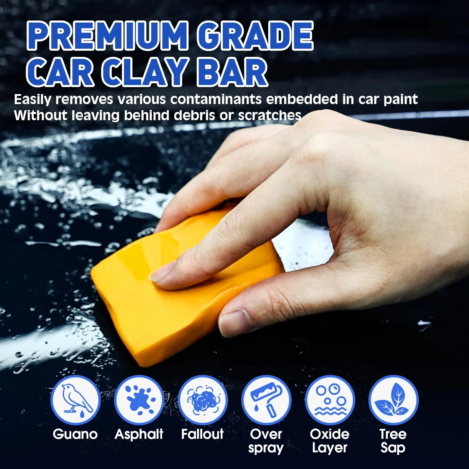 TEAWOO Clay Bar Kit, Car Detailing Kit for Car Detailing Cleaning product photo, view 3 of 6