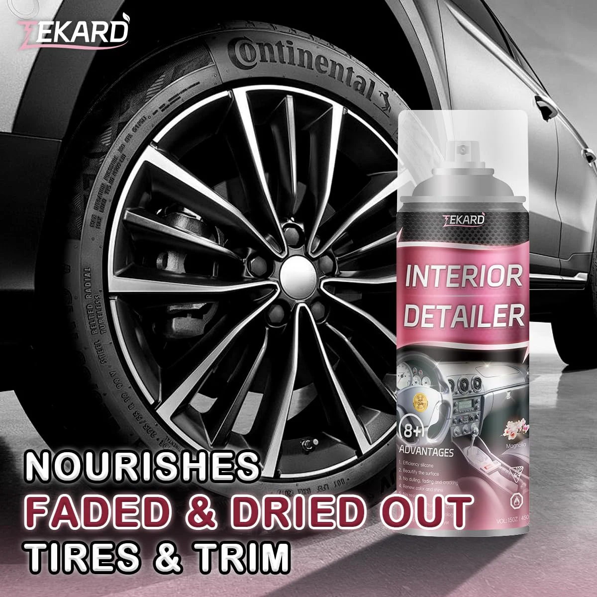 TEKARD Fine-Mist Interior Detailer Spray, Car Interior Cleaner, 2 x 15 oz product photo, view 3 of 6