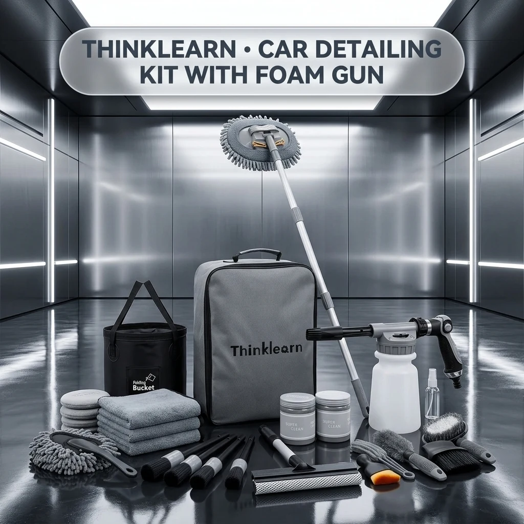 ThinkLearn Car Detailing Kit with Foam Gun, Car Wash Mop for Deep Cleaning product photo, view 1 of 8