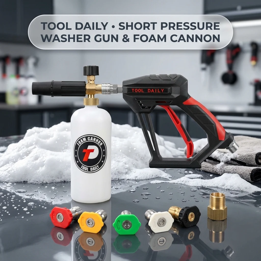 Tool Daily Short Pressure Washer Gun with Foam Cannon, 1/4" Quick Connect product photo