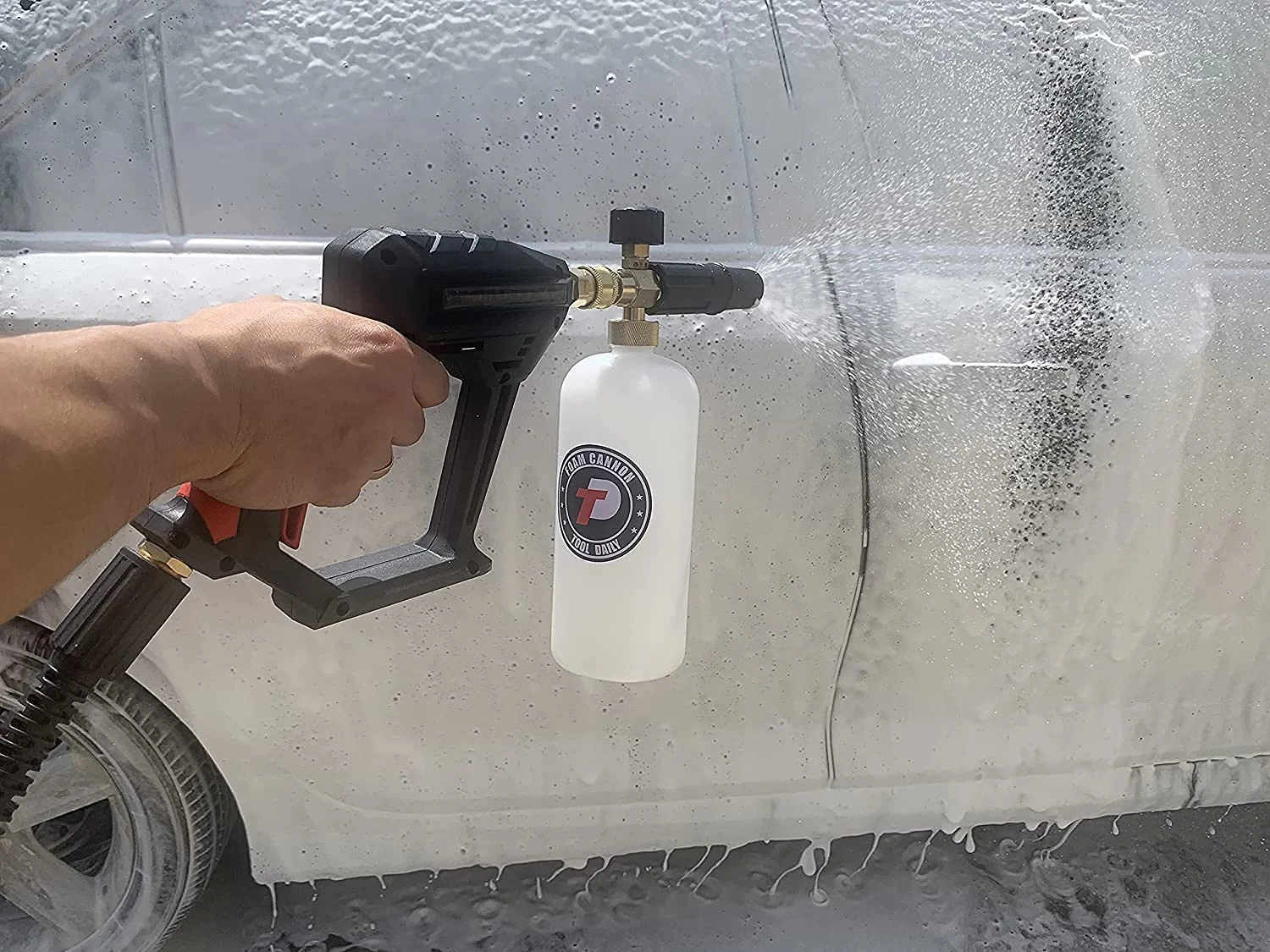 Tool Daily Short Pressure Washer Gun with Foam Cannon, 1/4" Quick Connect product photo, view 7 of 7