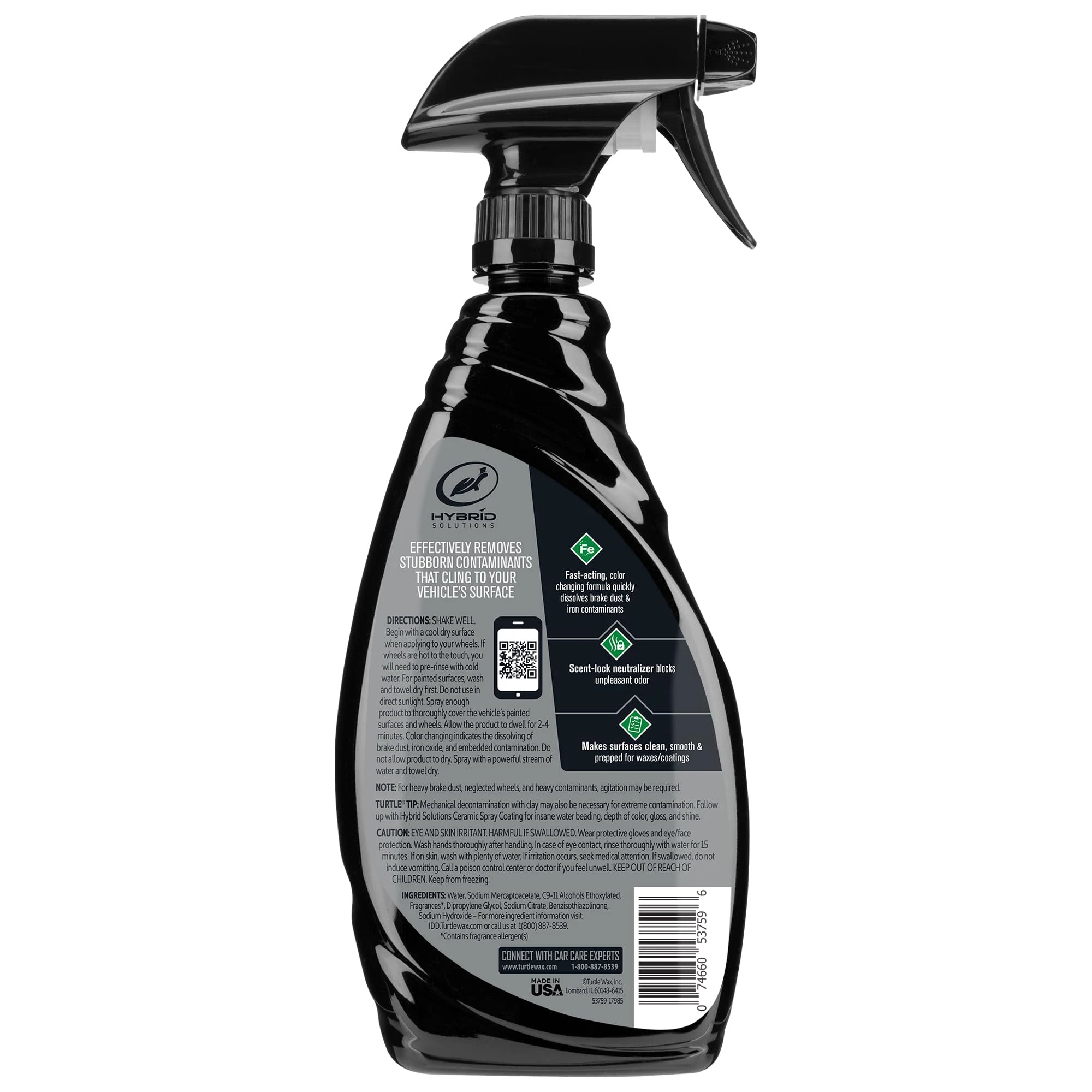 Turtle Wax Hybrid Solutions Iron Remover & Wheel Cleaner, 23 oz. (1 Pack) product photo, view 7 of 7