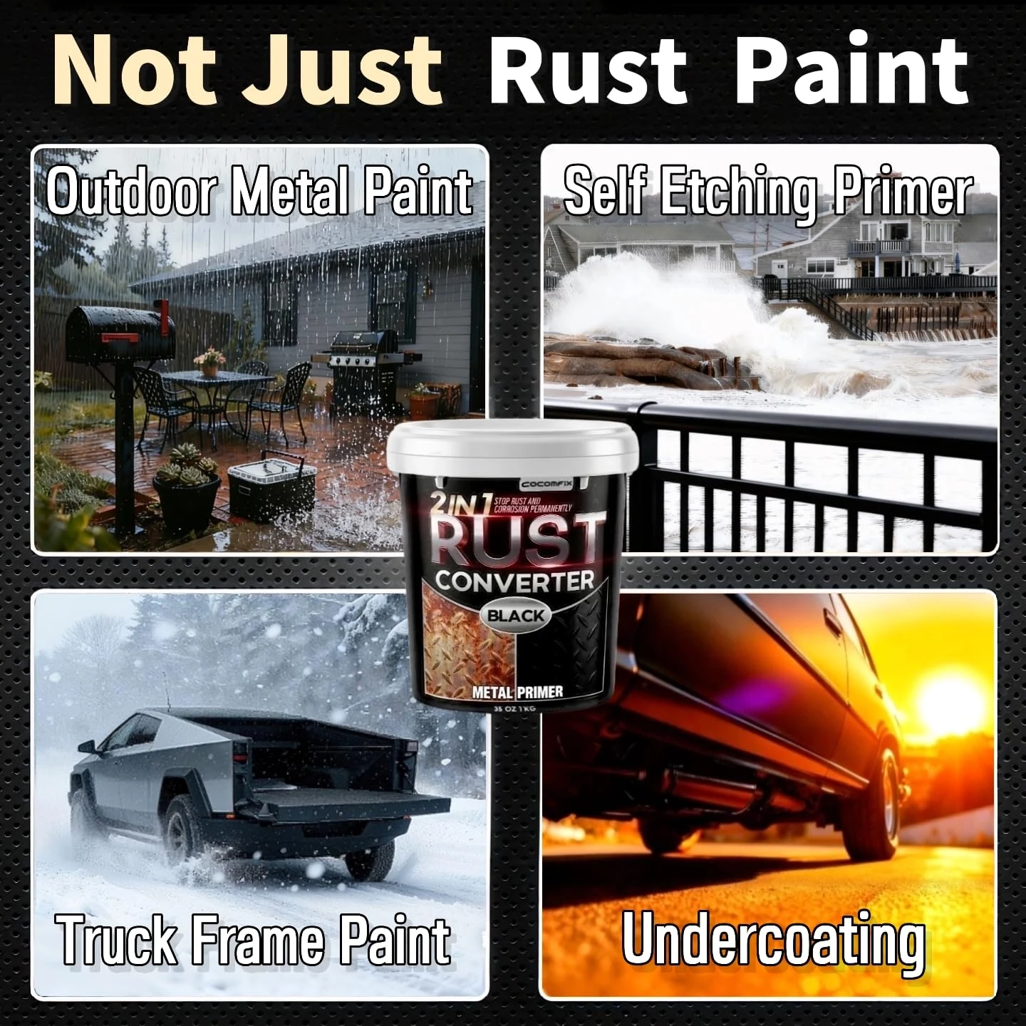 Ultra 2-in-1 Rust Converter Paint & Metal Primer, Reformer for Car Frame product photo, view 7 of 7