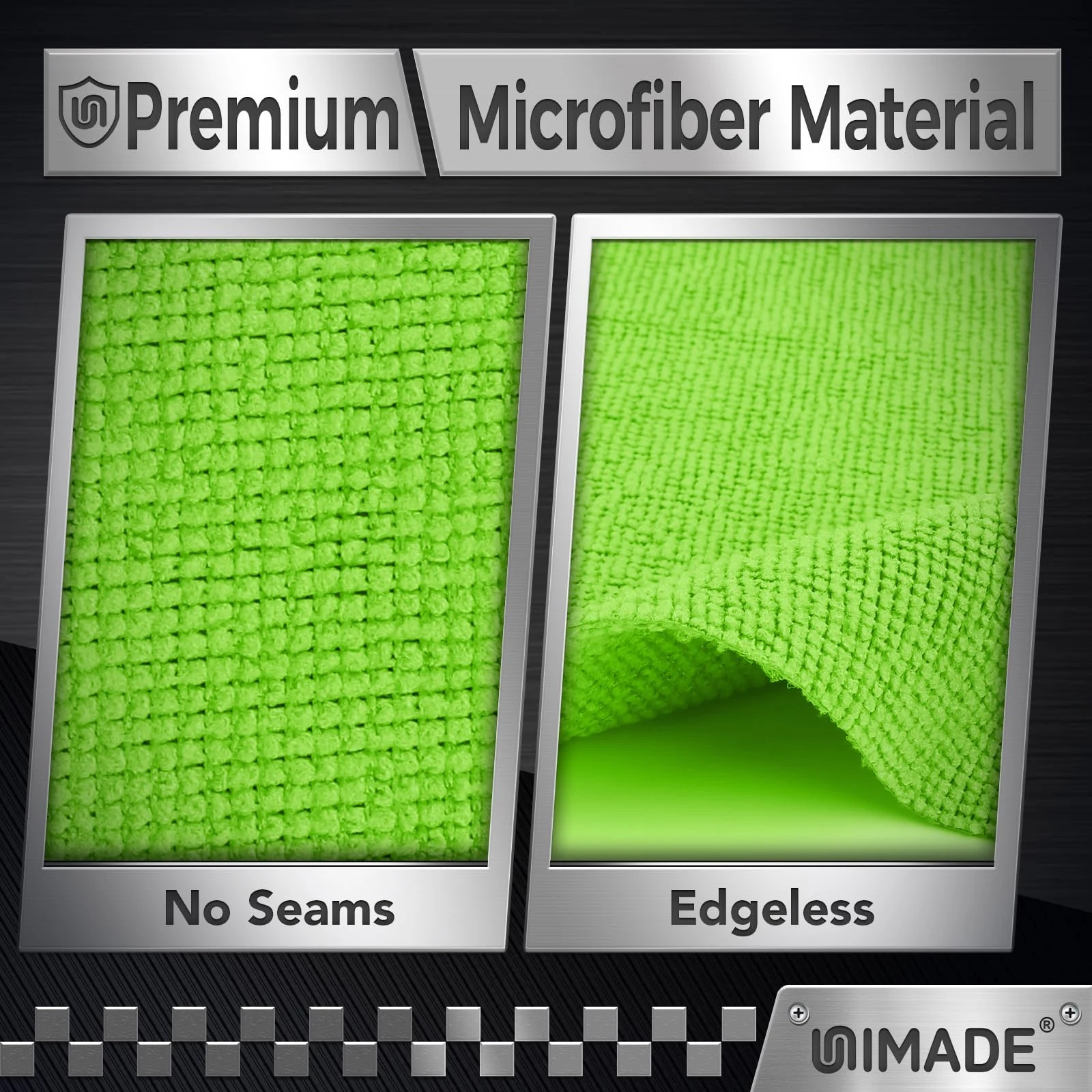 UNIMADE Microfiber Cleaning Cloth, 24 Pack Reusable Microfiber Towels product photo, view 3 of 8