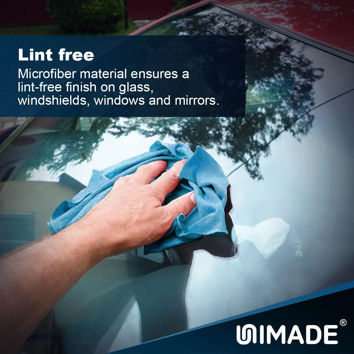 UNIMADE Shop Rags, 100 Sheets Microfiber Cleaning Cloth product photo, view 6 of 7