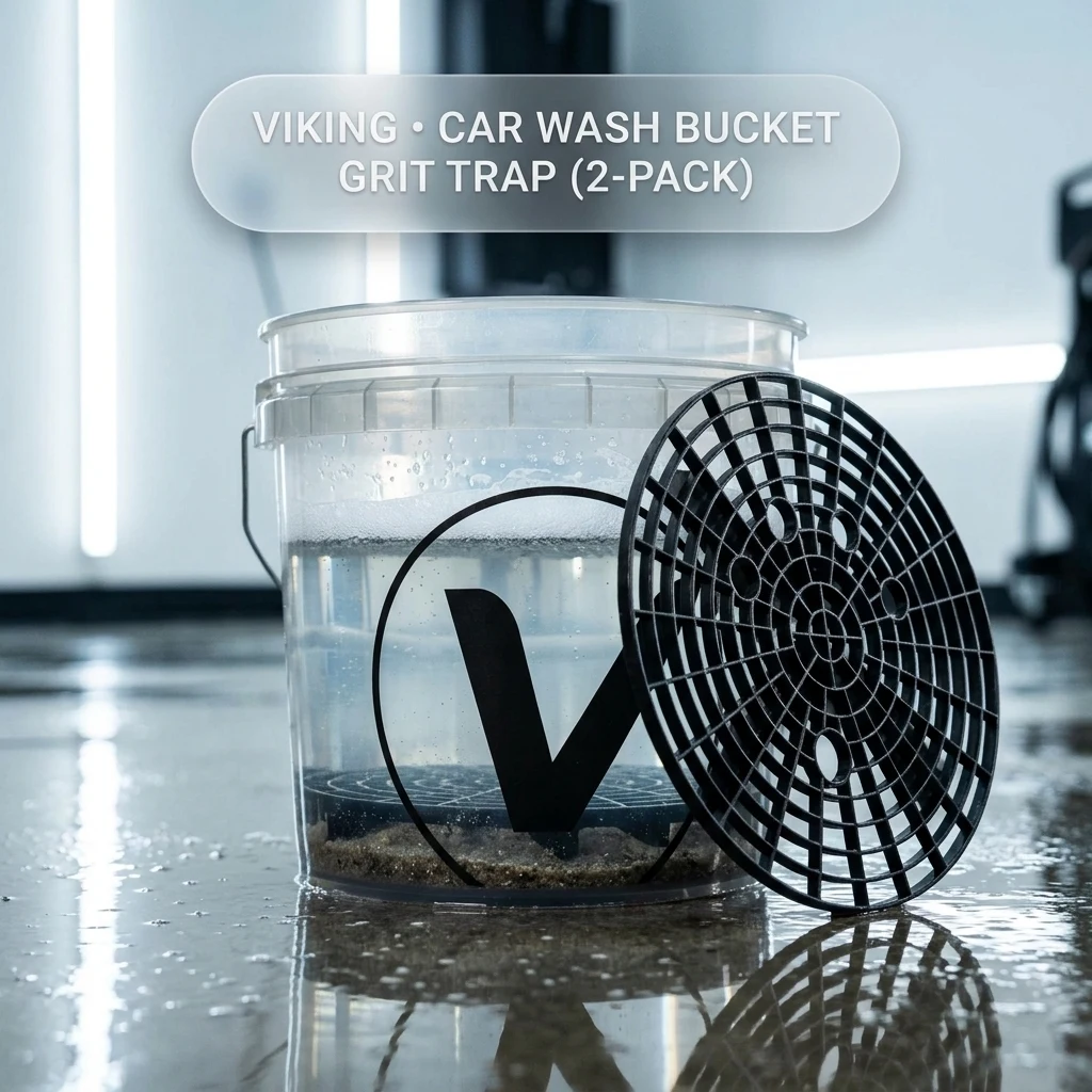 VIKING Bucket Car Wash Grit Trap Insert, Black, 2 Pack product photo