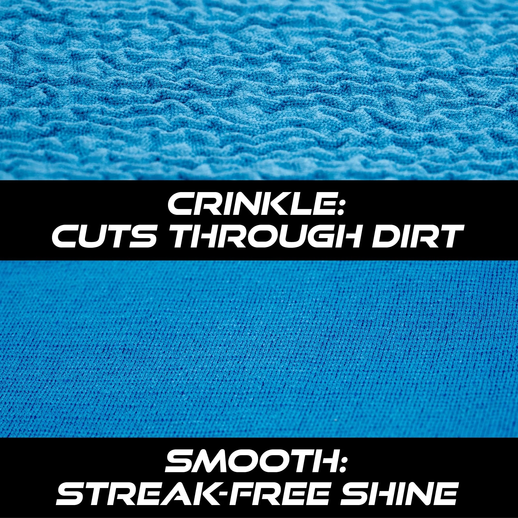 VIKING Glass Microfiber Cleaning Cloth for Car, 16 inch x 16 inch, 2 Pack product photo, view 3 of 7