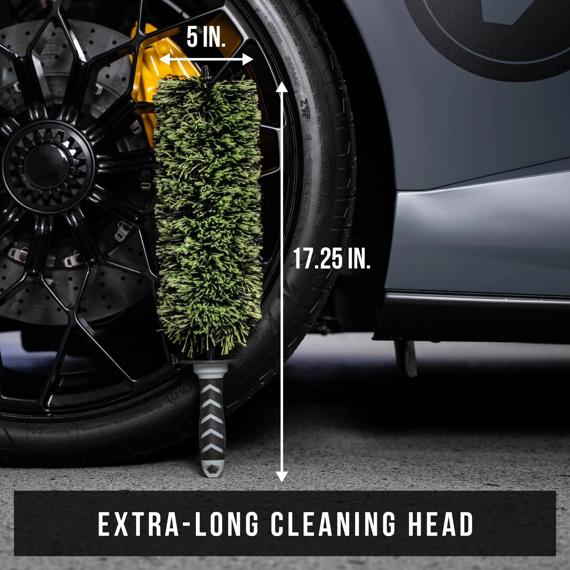 VIKING V+ Wheel Barrel Brush for Deep Wheel Cleaning, 17 Inch Length product photo, view 5 of 7