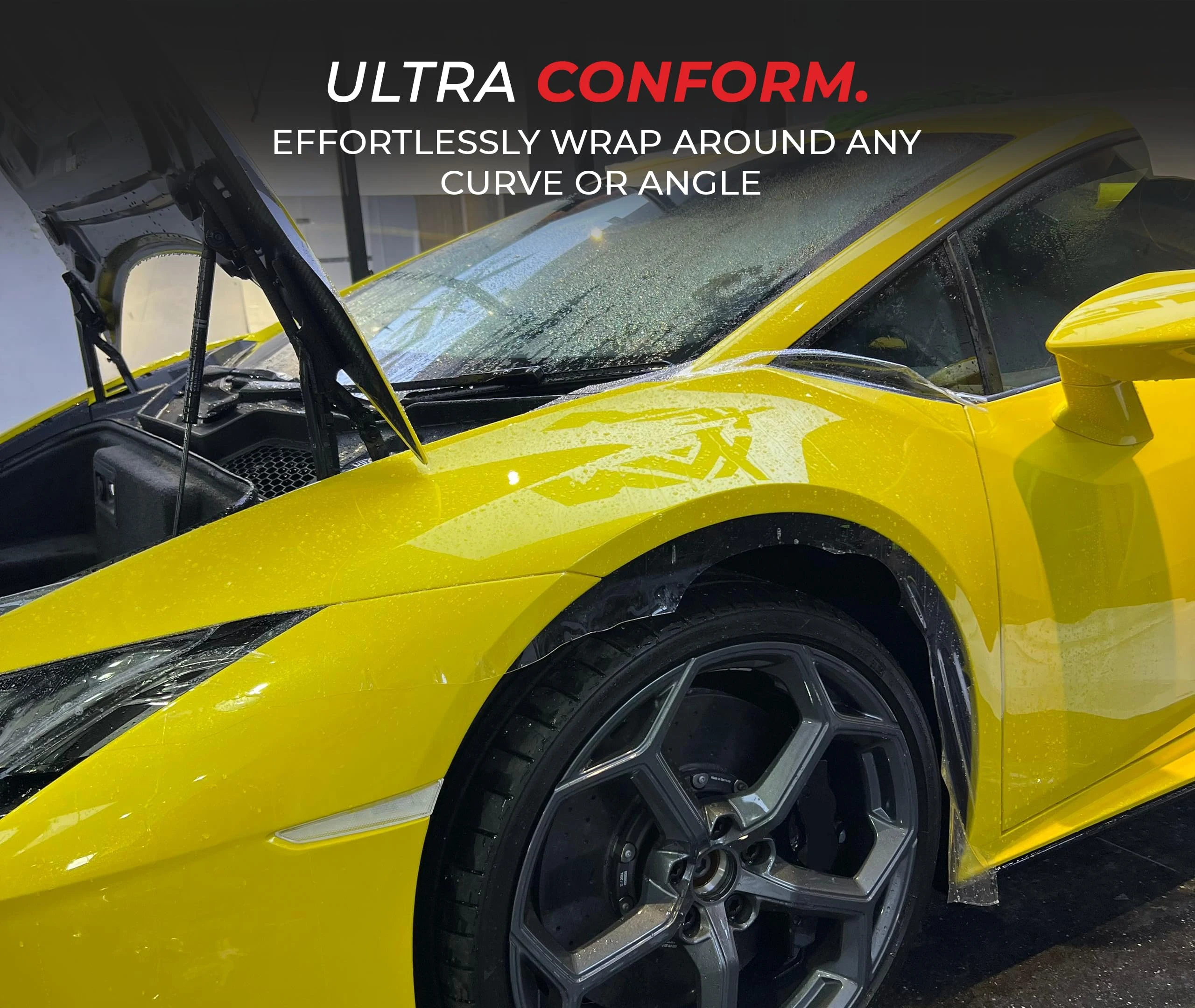 VViViD Barricade Premium 8 Year Clear Gloss Paint Protection Film TPU (12" x 96") product photo, view 6 of 7