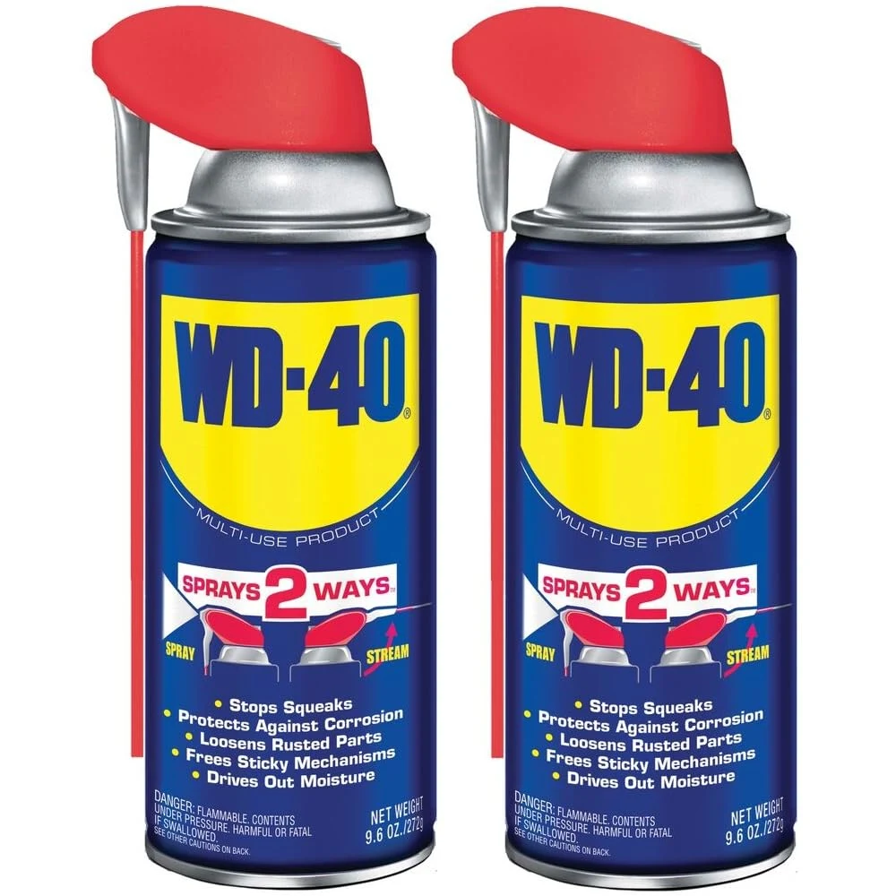 WD-40 Classic Product, Multi-Use Product with Smart Straw Sprays 2 Ways, 9.6 OZ [2-Pack] product photo, view 2 of 7