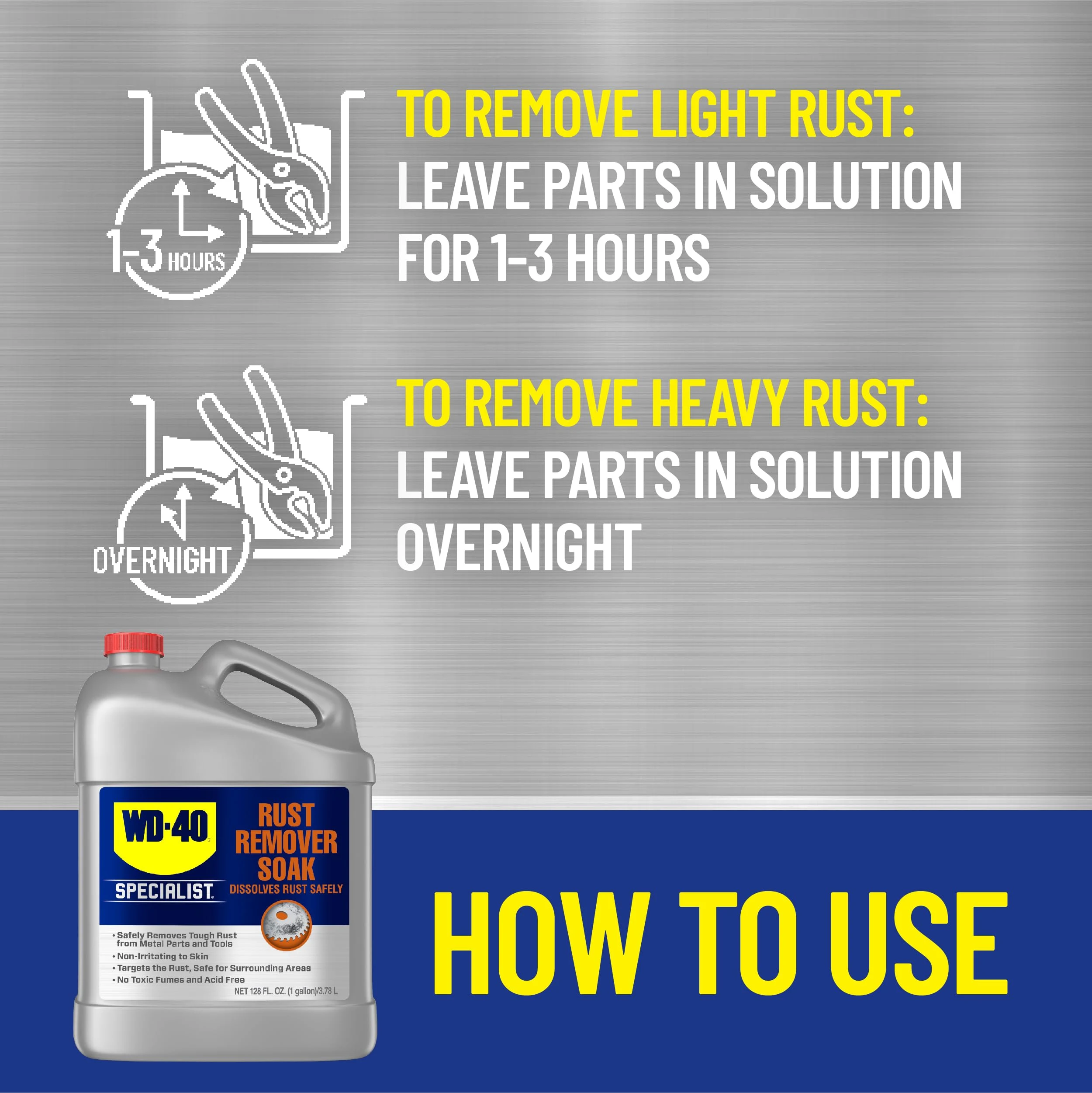 WD-40 Specialist Rust Remover Soak, One Gallon product photo, view 4 of 6