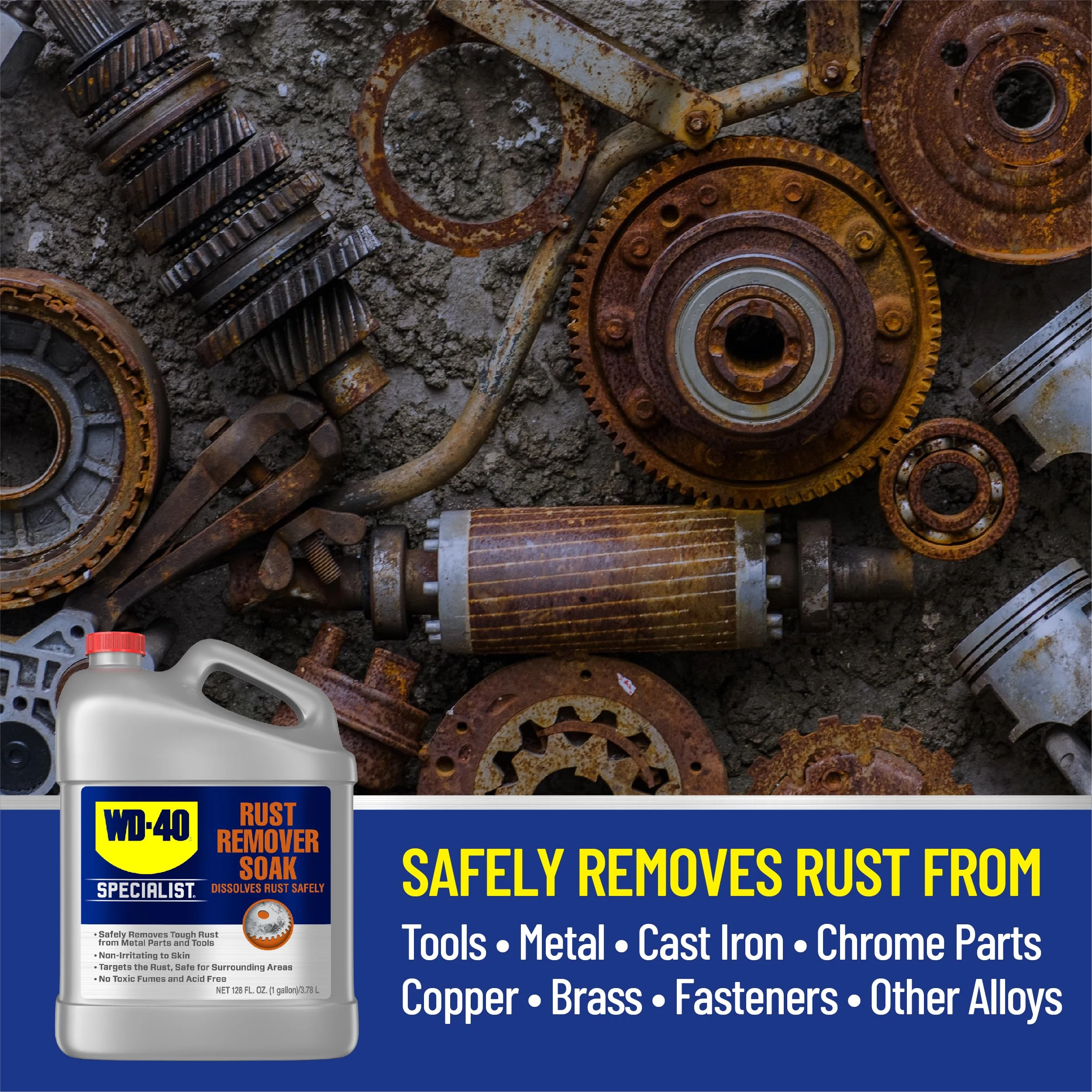 WD-40 Specialist Rust Remover Soak, One Gallon product photo, view 5 of 6
