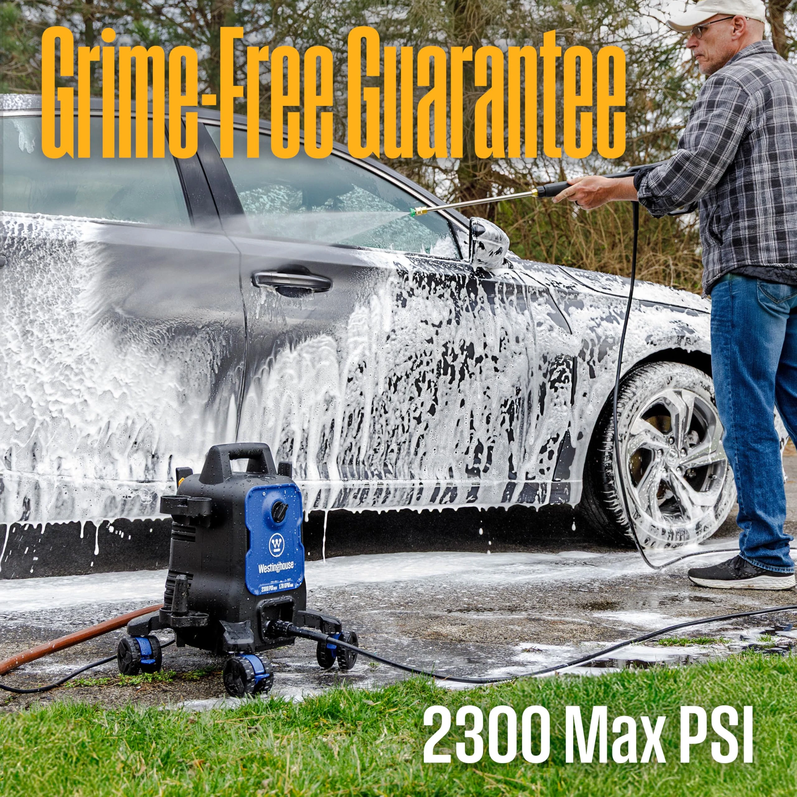 Westinghouse ePX3100 Electric Pressure Washer, 2300 Max PSI 1.76 Max GPM with Anti-Tipping Technology, Onboard Soap Tank, Pro product photo, view 3 of 7