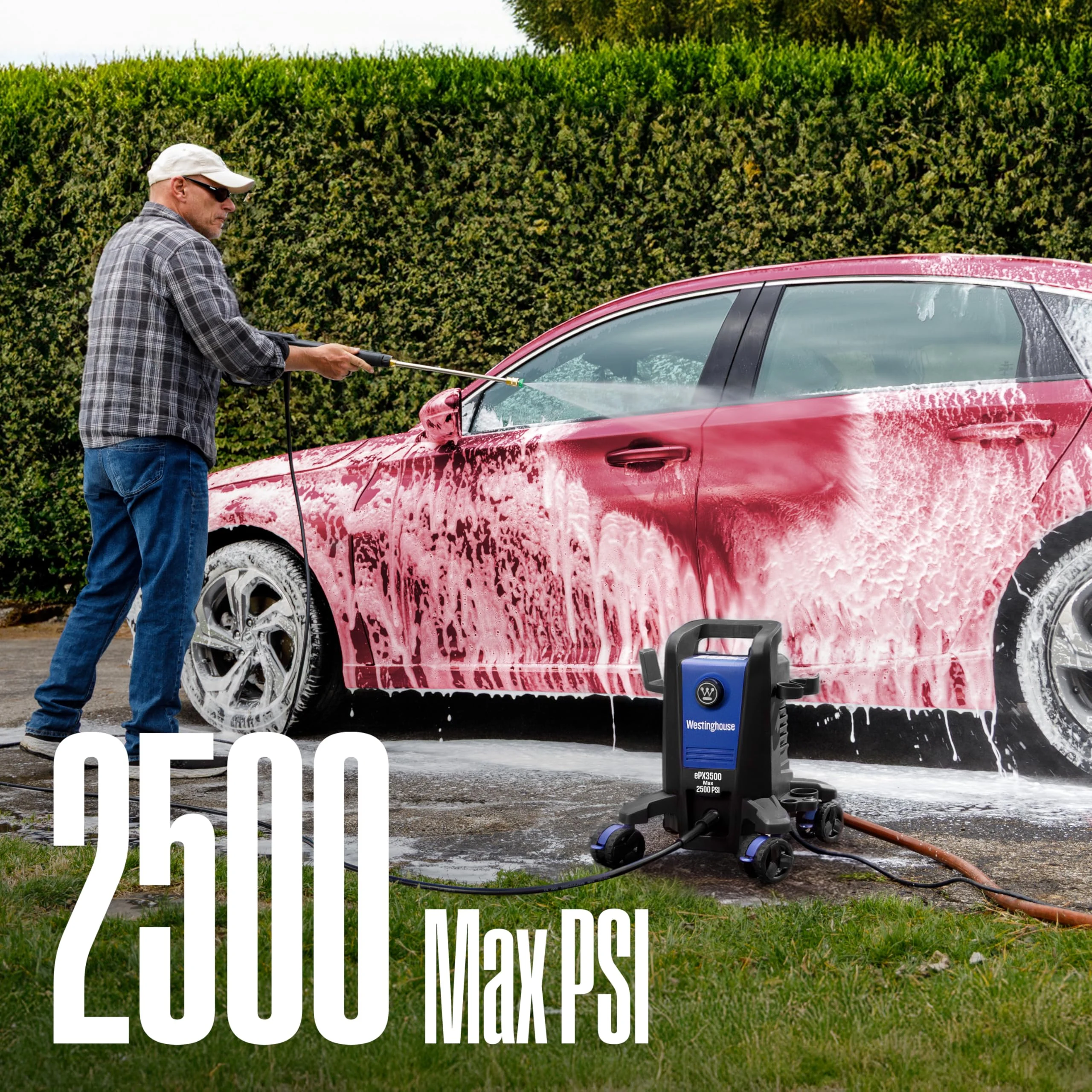Westinghouse ePX3500 Electric Pressure Washer, 2500 Max PSI 1.76 Max GPM with Anti-Tipping Technology, Onboard Soap Tank, Pro product photo, view 6 of 7