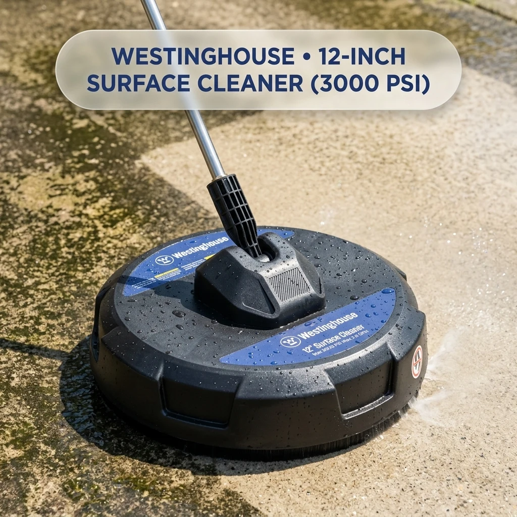 Westinghouse PWSC12 12" Pressure Washer Surface Cleaner Attachment - 3000 Max PSI, 1/4” Connector product photo