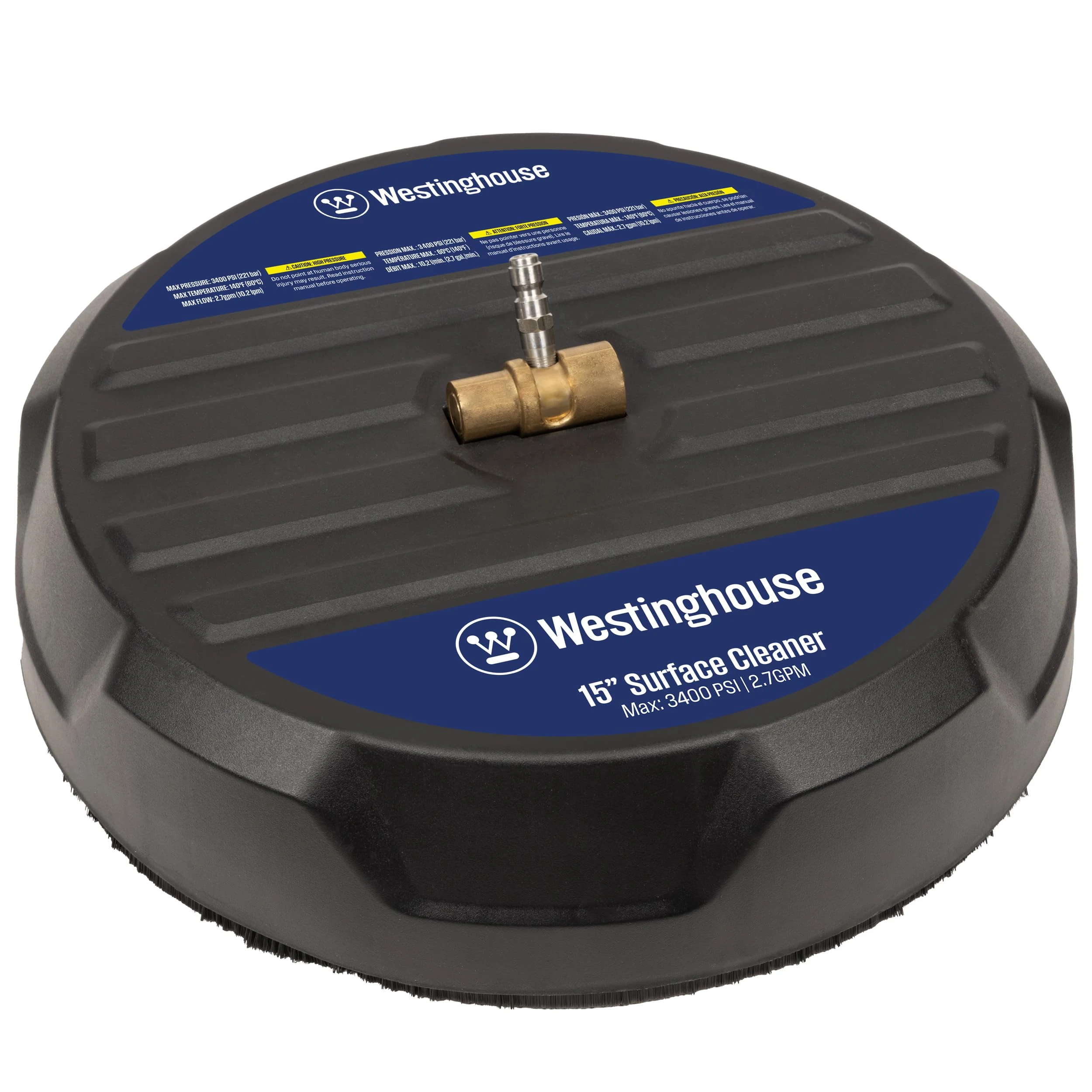 Westinghouse Universal 15” Pressure Washer Surface Cleaner Attachment - 3400 Max PSI, 1/4” Connector - For Gas and Electric P product photo, view 2 of 7