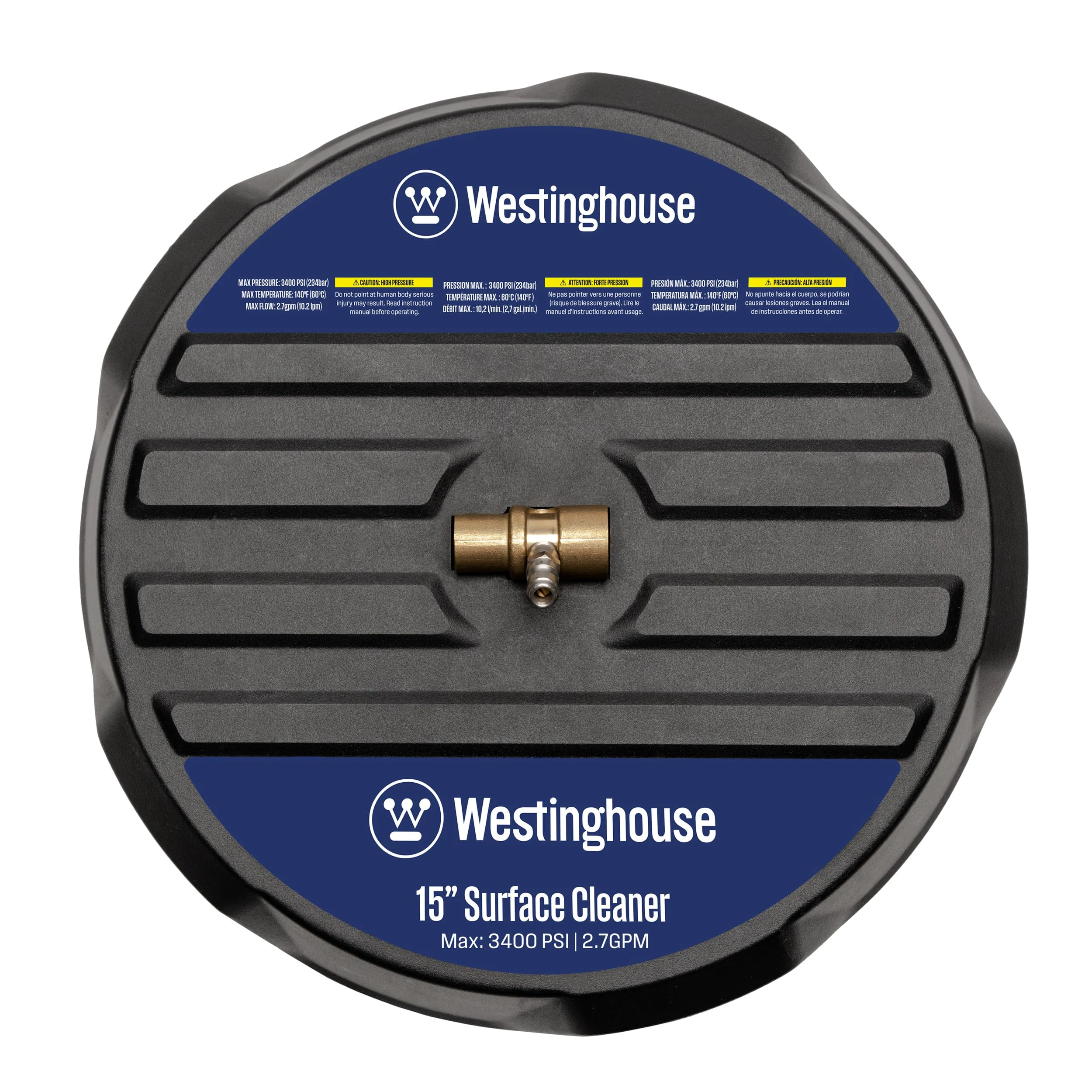 Westinghouse Universal 15” Pressure Washer Surface Cleaner Attachment - 3400 Max PSI, 1/4” Connector - For Gas and Electric P product photo, view 7 of 7
