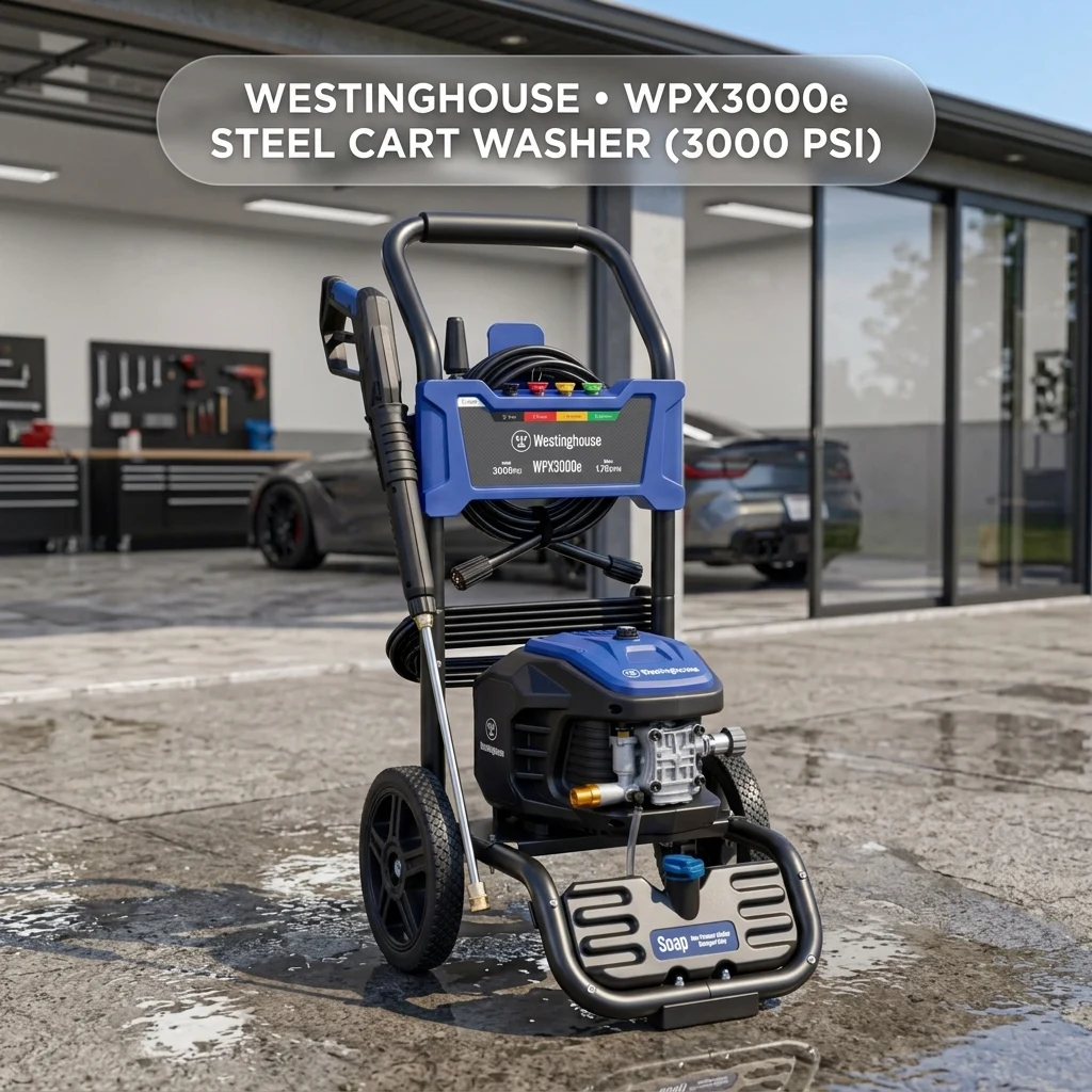 Westinghouse WPX3000e Electric Pressure Washer, 3000 Max PSI and 1.76 Max GPM, Induction Motor, Onboard Soap Tank, Spray Gun product photo, view 1 of 7