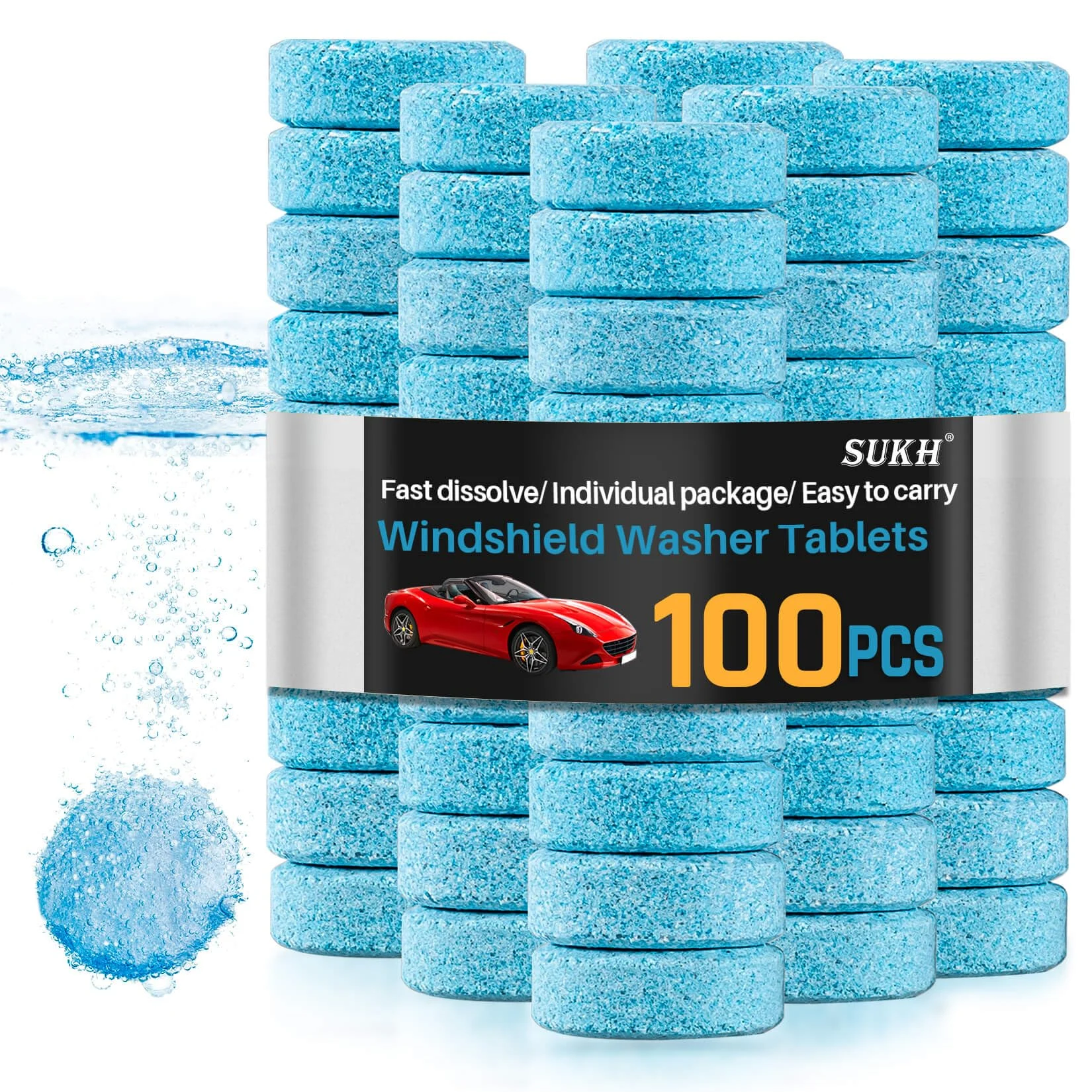 Wind Shield Pro Washer Fluid, Windshield Oil Film Remover,Concentrated Windshield Washer Fluid, Safe for Glass & Wipers, Spot product photo, view 4 of 10