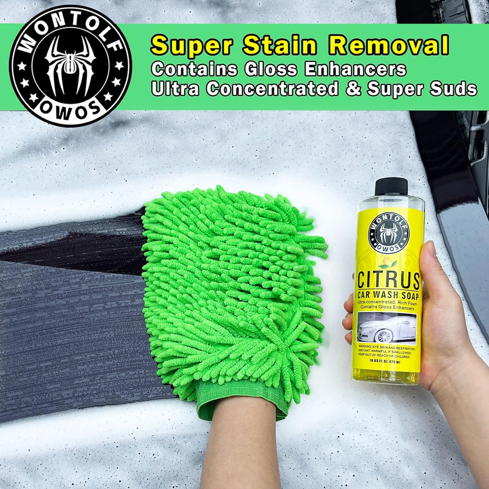 Wontolf Complete Car Wash Cleaning Kit, Car Interior Detailing Kit with Car Wash Soap, Interior Detailing Cleaner, Wheel Clea product photo, view 2 of 6