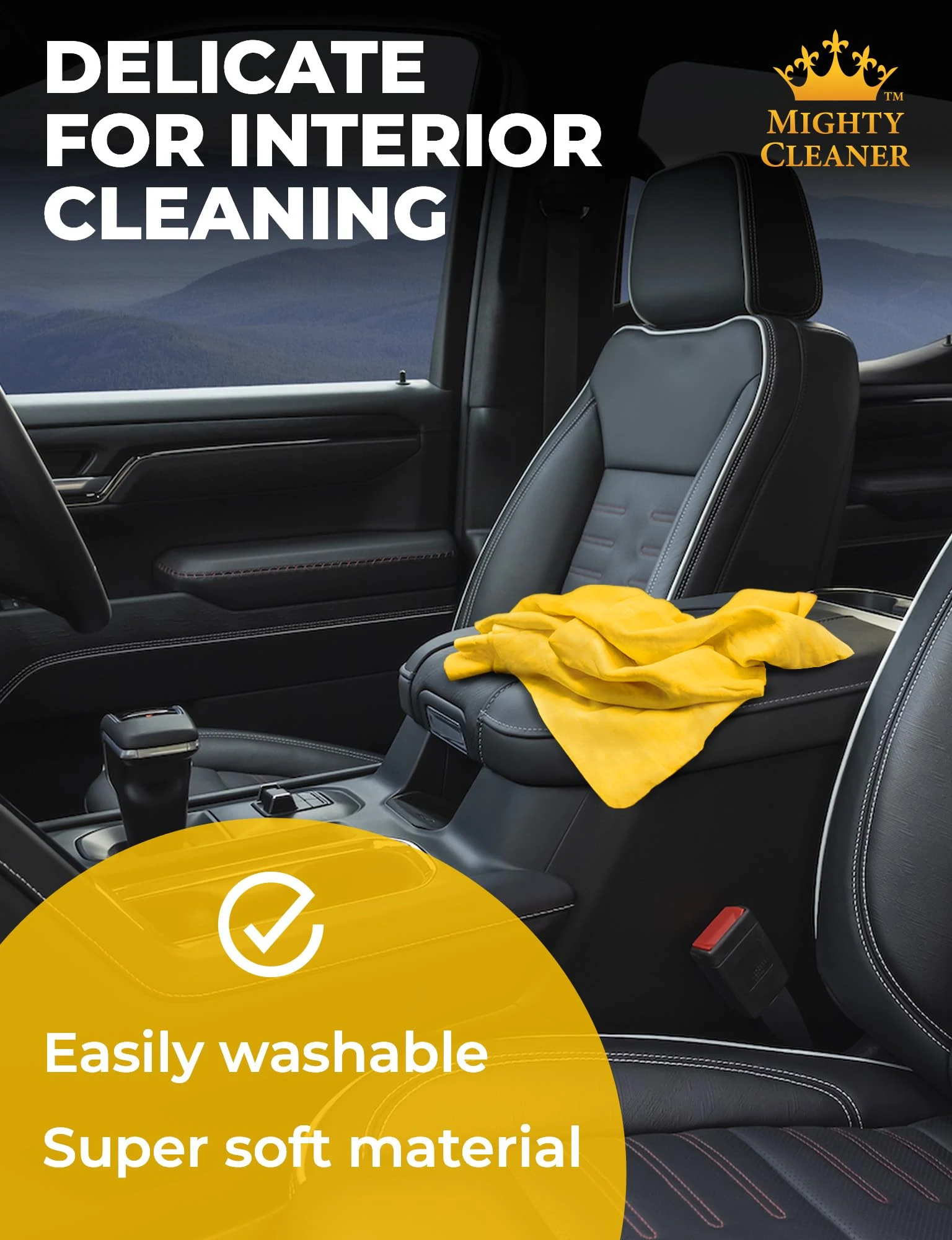XL Shammy Towel for Car - 2pk(34”x25”) - Spots & Scratch-Free Chamois Cloth product photo, view 7 of 7