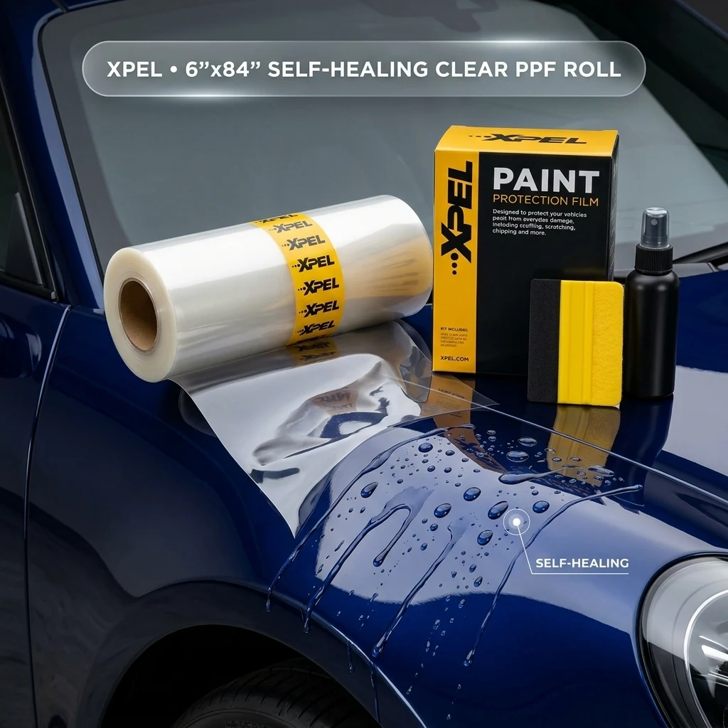 XPEL Clear Paint Protection Film Roll, 6" x 84", Self-Healing PPF, PPF Kit product photo, view 1 of 8