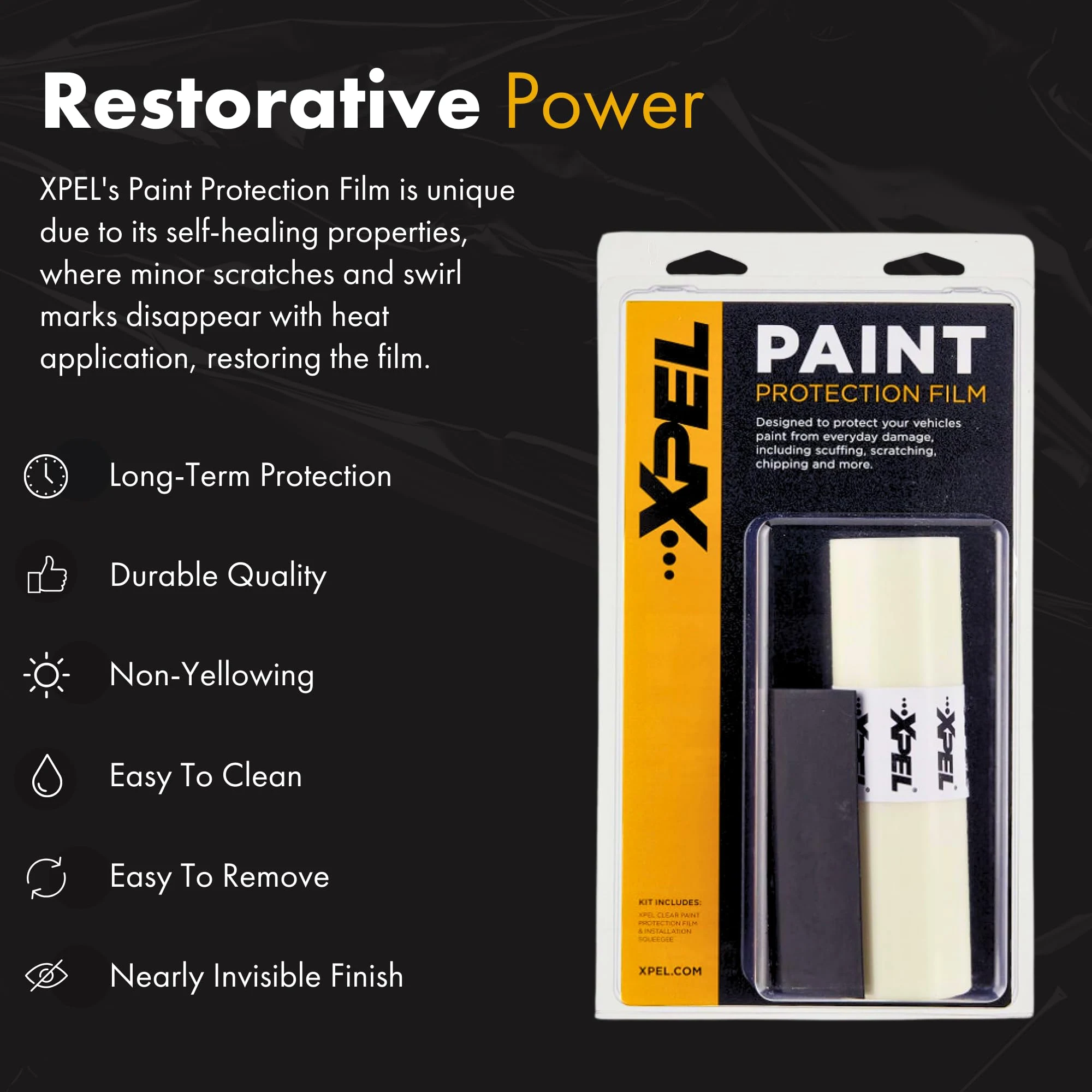 XPEL Clear Paint Protection Film Roll, 6" x 84", Self-Healing PPF, PPF Kit product photo, view 6 of 8