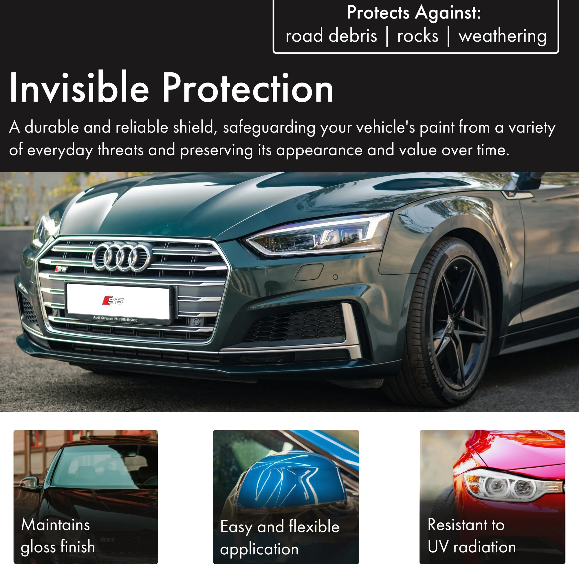 XPEL Clear Paint Protection Film Roll, 6" x 84", Self-Healing PPF, PPF Kit product photo, view 8 of 8