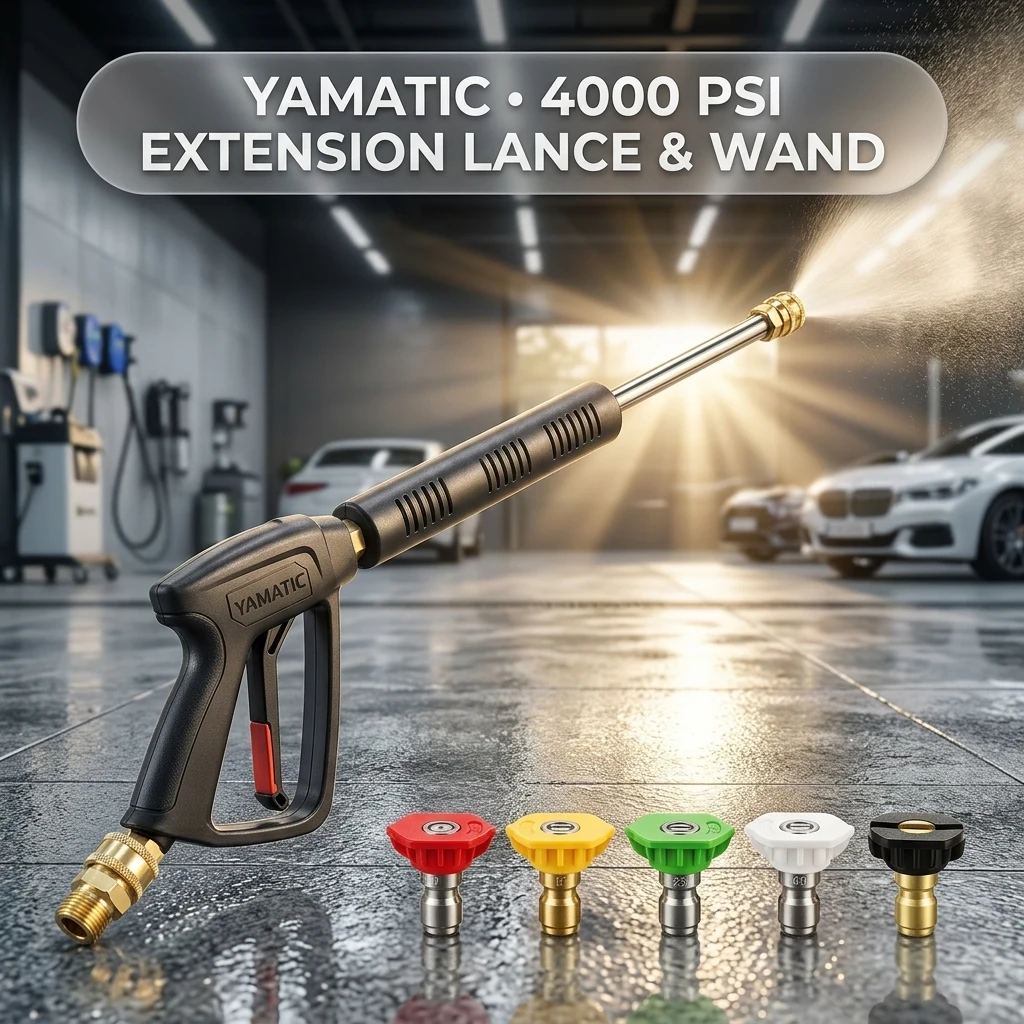 YAMATIC Pressure Washer Wand with Stainless Steel Extension Lance 4000PSI product photo