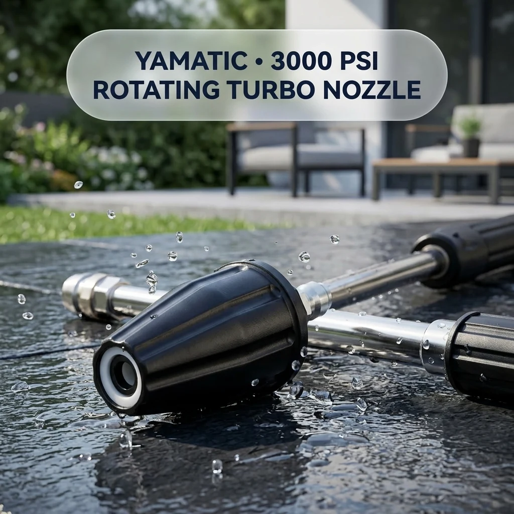 YAMATIC Rotating Turbo Nozzle for Pressure Washer, 3000 PSI, 1.2-3.0 GPM product photo