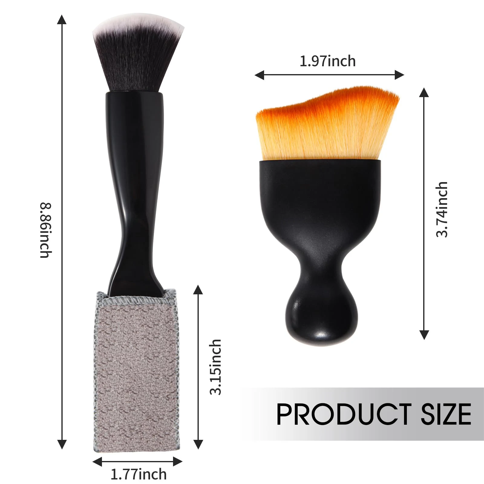 Yungeln 3 PCS Car Interior Detail Dust Brush,Soft Car Interior Detailing Kit Tools,Dash Duster Brush for Auto,Truck,SUV,RV In product photo, view 3 of 7