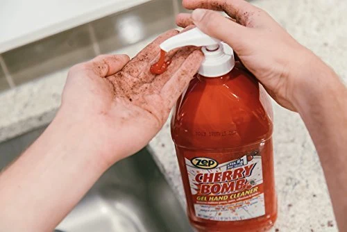 Zep Cherry Bomb Hand Cleaner - 48 Ounce - Volcanic Rock and Emollients - Perfect for Mechanics and DIY'ers product photo, view 5 of 6